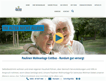 Tablet Screenshot of paulinen-wohnanlage.de